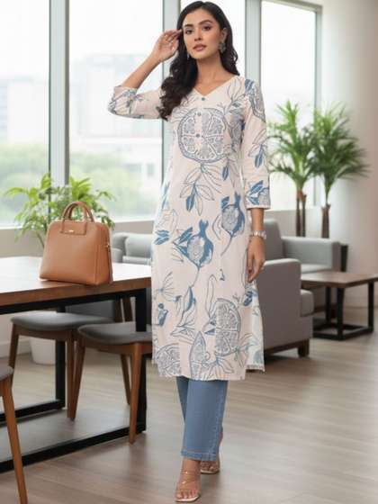 Varanga Women Floral
                        Printed Quirky Kurta