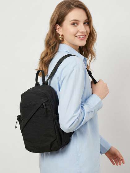glitchez Women Solid
                        Yoke-Style Backpack