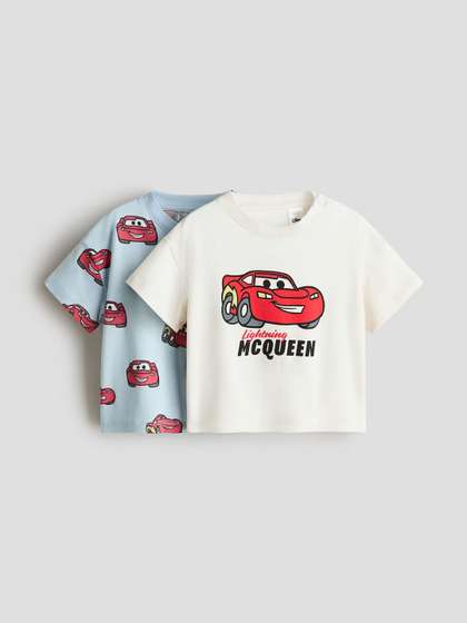 H&M 2-Pack Printed
                    T-Shirts
