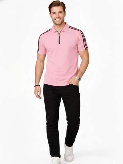 RuledBySun Men Dri-FIT Polo Collar Slim Fit T-shirt