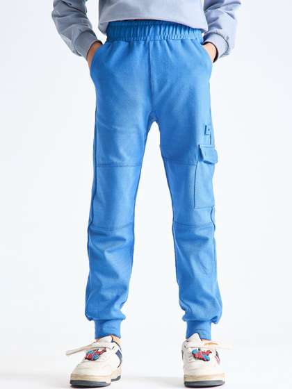 Dotokids Kids Cotton
                      Rich Cargo Joggers With Adjustable Waist