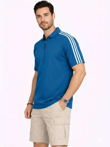 RuledBySun Striped Polo Regular Fit Tee
