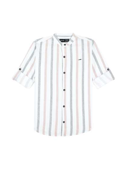 CAVIO Boys Comfort
                    Striped Casual Shirt
