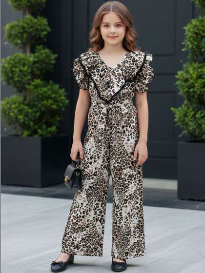 Cutiekins Girls
                      Printed Basic Jumpsuit with Ruffles