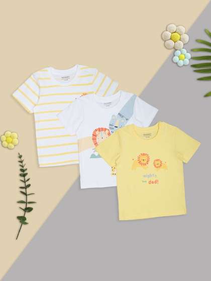 Pantaloons Baby Boys
                      Pack of 3 Printed Cotton Tshirts