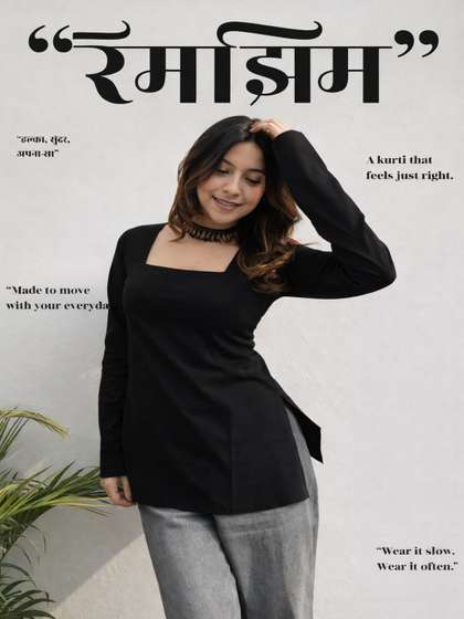 JAHIDA COMFORT
                          WITH STYLE Square Neck Pure Cotton Kurti