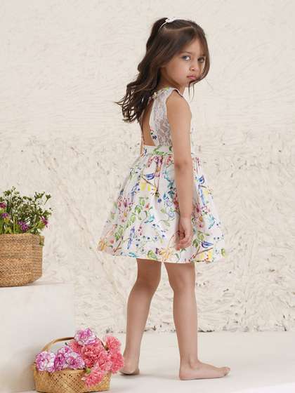 BIBBITY BOBBITY Floral
                    Print A-Line Dress