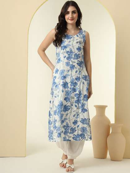 CHARMANT Women
                        Printed Sequinned Kurta
