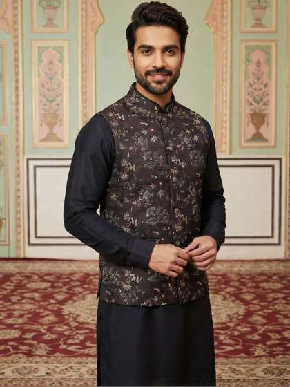 Jompers Embroidered
                        Nehru Jackets