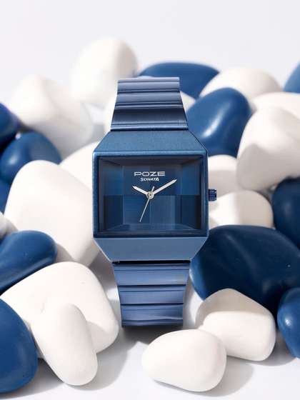 Sonata Unisex Poze 8
                        Quartz Analog Blue Dial Watch - SP80160QM01W