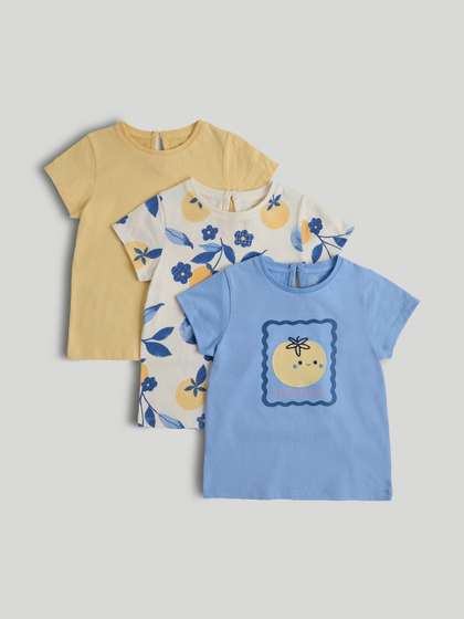 mothercare Girls
                    Typography Printed Applique T-shirt