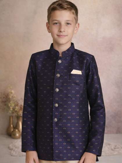 BAESD Brocade
                        Mandarin Collar Sherwani