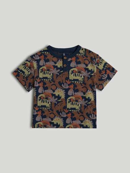 mothercare Boys Printed
                    Tropical Raw Edge T-shirt