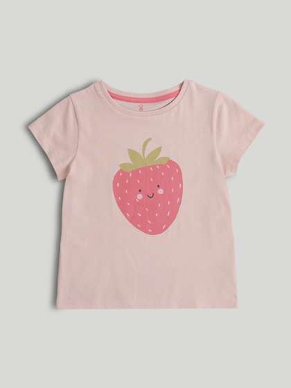 mothercare Girls Floral
                    Printed T-shirt