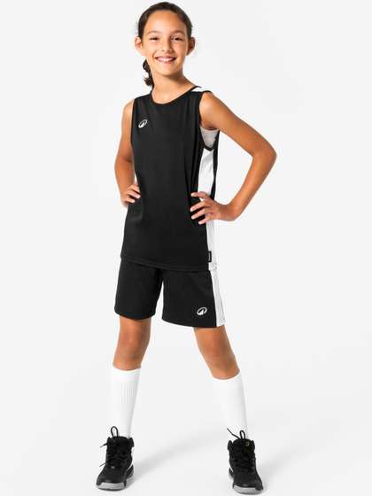 Decathlon Kipsta - Kids
                    Black SH100 Moisture Managing Basketball Shorts