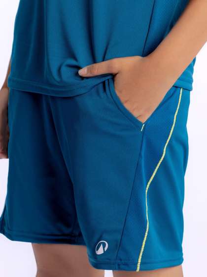 Decathlon Kuikma - Boys
                    Blue 530 JR Moisture Managing Badminton Shorts