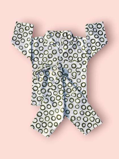SAHU TRENDZ Unisex Kids
                    Printed Maxi Nightdress