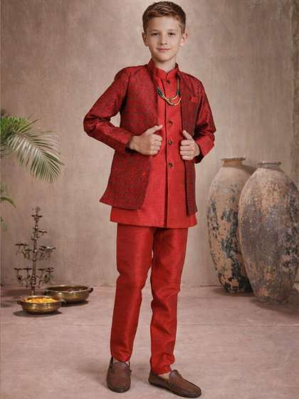 BAESD Brocade
                          Mandarin Collar Sherwani