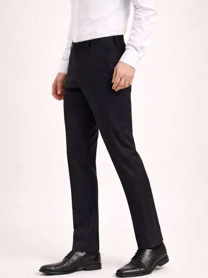 INVICTUS Men Urban
                          Slim Slim Fit Wrinkle Free Trousers
