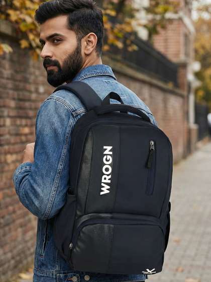 WROGN Unisex Brand
                          Logo Backpack
