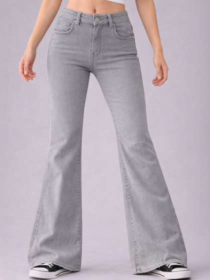 ADBUCKS Girls Bootcut
                    High-Rise Stretchable Jeans