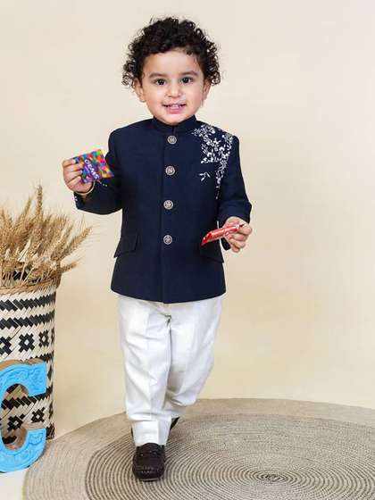SK DRESSES Boys Coat
                    with Trousers