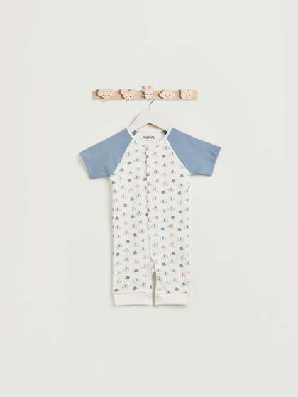 Juniors by Babyshop Boys
                    Printed Cotton Rompers