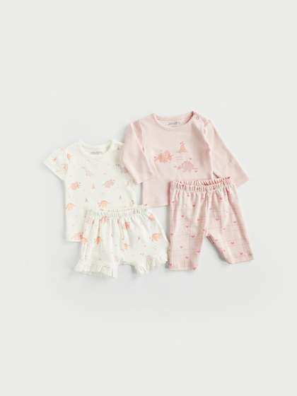 Juniors by Babyshop
                        Girls Printed T-shirt with Pyjamas