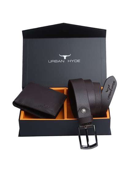 URBAN HYDE Men Luxury
                    Accessory Gift Set Including Leather Belt and BiFold
                    Wallet