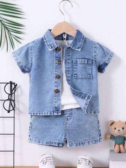 ELPIXIE FASHION Boys
                    Shirt with Shorts