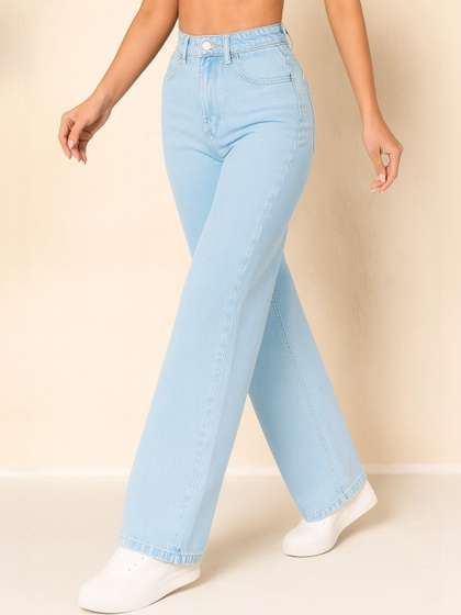 KASHIANXSTYLE Women
                        Comfort Straight Fit High-Rise Light Fade
                        Stretchable Jeans