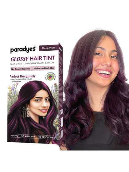 Paradyes Semi-Permanent
                    Creme Glossy Tint Hair Color 160g- Velvet Burgundy