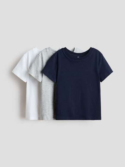 H&M 3-Pack Cotton
                    T-shirts