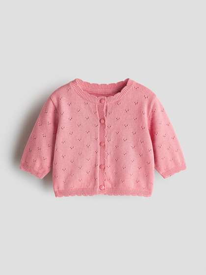 H&M Cotton
                      Pointelle Cardigan