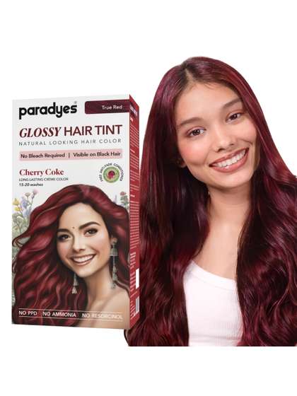 Paradyes Semi-Permanent
                    Creme Glossy Tint Hair Color 160g- Cherry Coke- True
                    Red