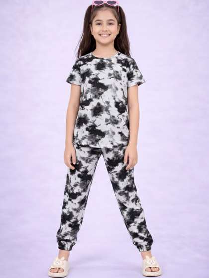 LITBABY Girls Printed
                    Short Sleeves Nightdress