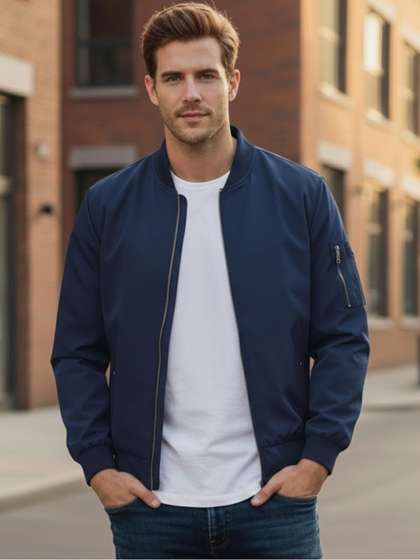 MIA FASHION Men
                          Water Resistant Bomber Jacket