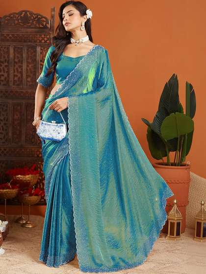 Urban Pallu
                        Embellished Beads and Stones Organza Heavy Work
                        Saree