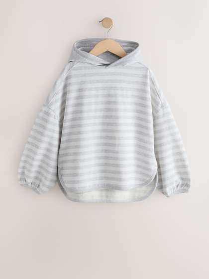 NEXT Girls Striped
                    Hooded Sweatshirt