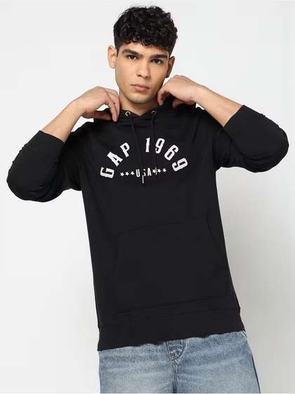GAP Printed Hooded
                        Regular Pullover Sweatshirts