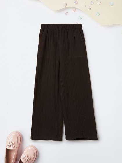 max Girls Textured
                    Trousers