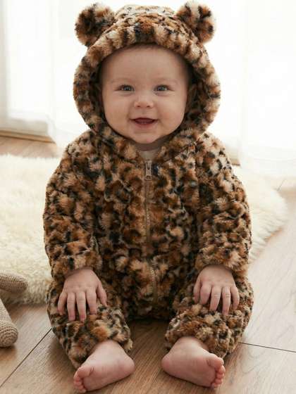 BabyZone Unisex Animal
                    Print Romper