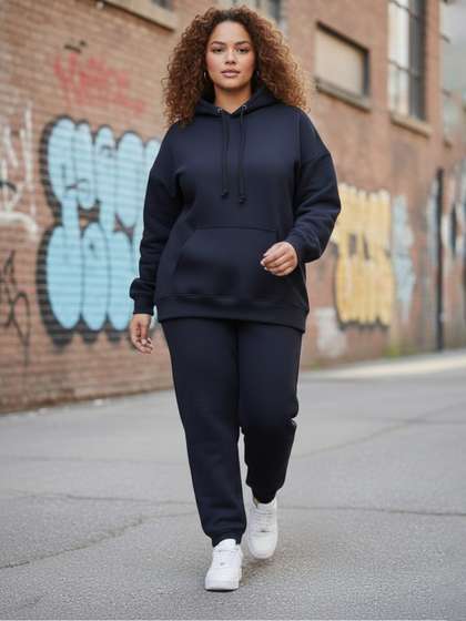 UnaOne Plus Size Women
                      Hooded Tracksuit