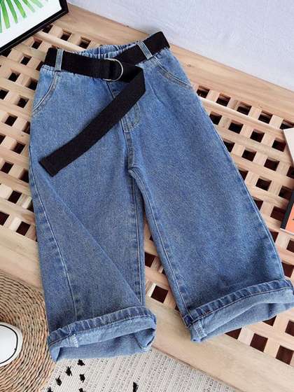 FOREVER FRIDAY Girls
                    Comfort Regular Fit Mid-Rise Stretchable Jeans