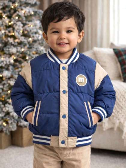 Little Surprise Box
                    Unisex Kids Striped Lightweight Quilted Jacket
