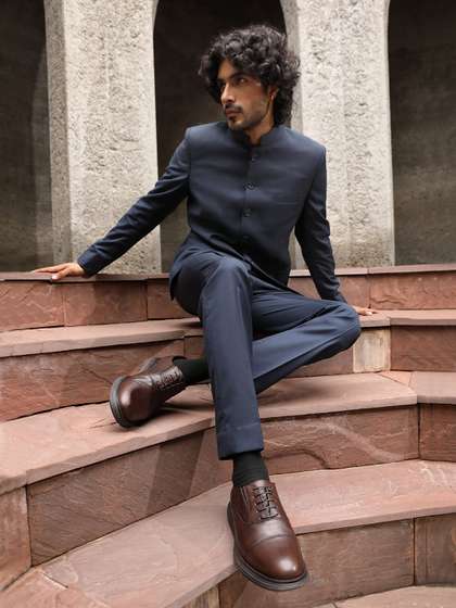 THOMAS CRICK Men
                        Genuine Leather Formal Oxfords
