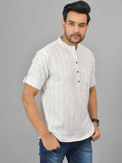 Anouk Mirage Men
                        Thread Work Handloom Kurta