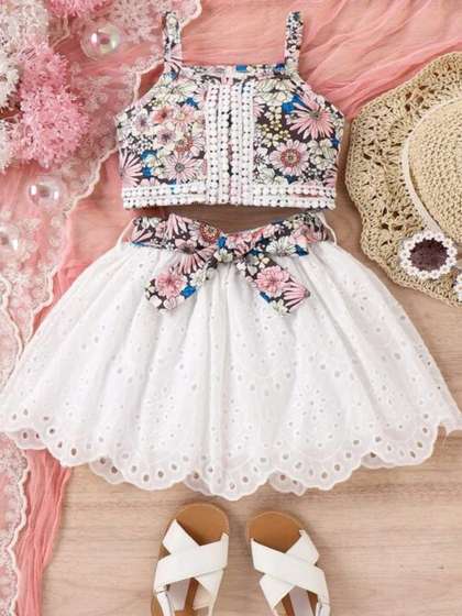 MENSBIT Floral Fit &
                    Flare Dress