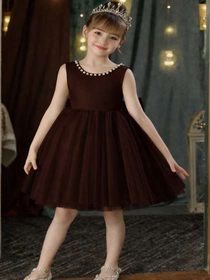 Tejam Satin Fit &
                    Flare Dress