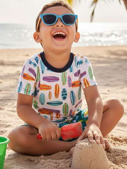 MiArcus Blue Kids Square
                    Shape UV Protection Sunglasses